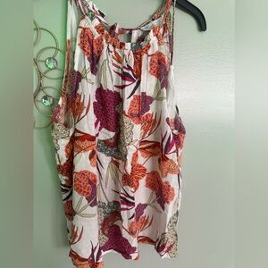 Rachel Zoe High Neck Printed Top Women's Size Small S NEW